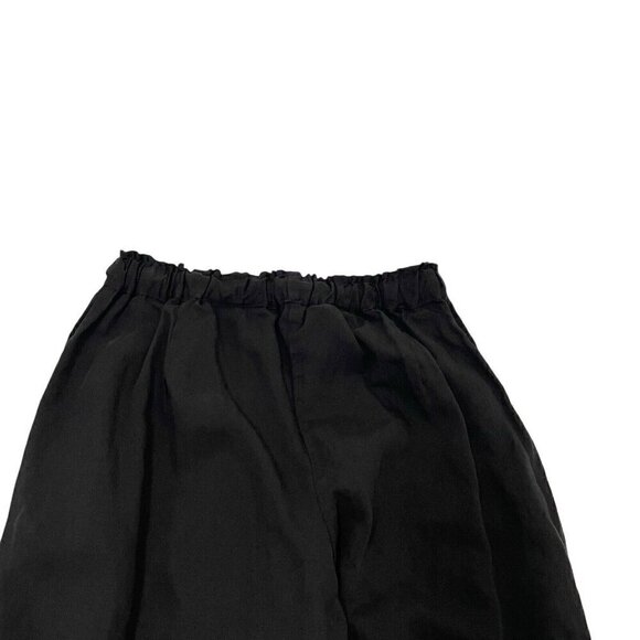 Onam Studio 100% Linen Pull-On Pants Pockets Relaxed Lagenlook Black size Small - Picture 5 of 8